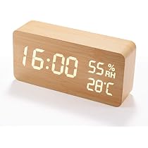Amazon.co.jp: 目覚まし時計 大音量 デジタル 置き時計 温度湿度計